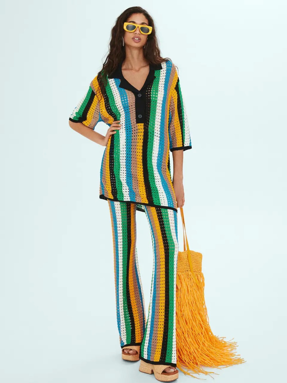 Simon Miller Mango Multicolor Knit top — Black, Blue, Gray, Yellow - Picture 1 of 5